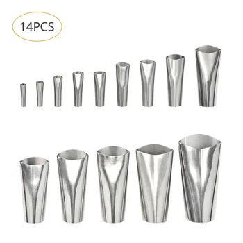 

14pcs Kitchen Applicator Tool Reusable Durable Finisher Caulking Nozzle Sealing Mortar Sprayer Bathroom Stainless Steel Pointing