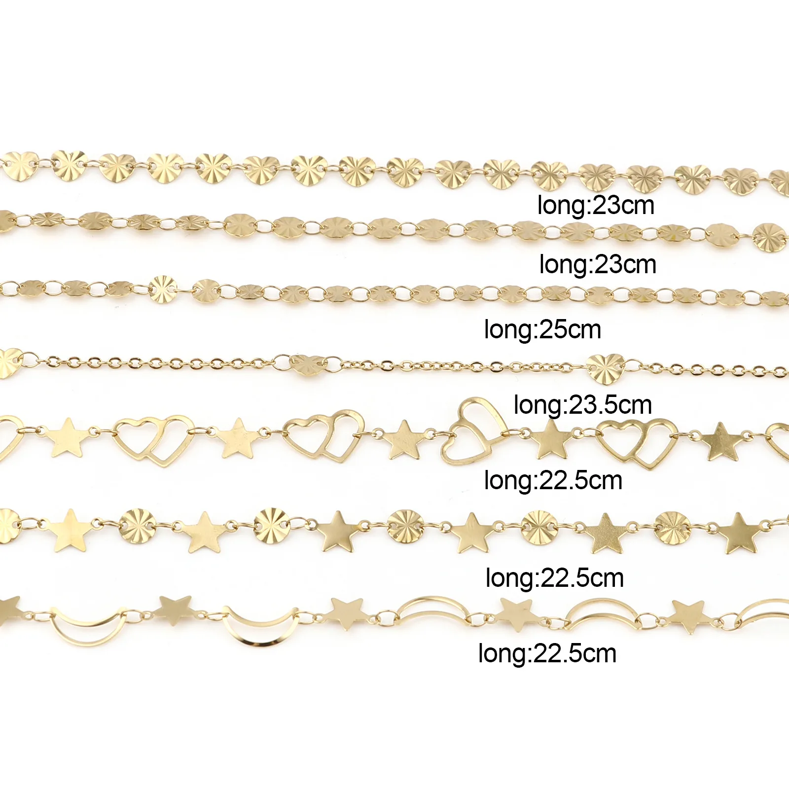 12 Styles 304 Stainless Steel Anklet For Women Gold Color Chain Anklet Bracelet on the leg Summer Barefoot Foot-Chain Jewelry - Image 5