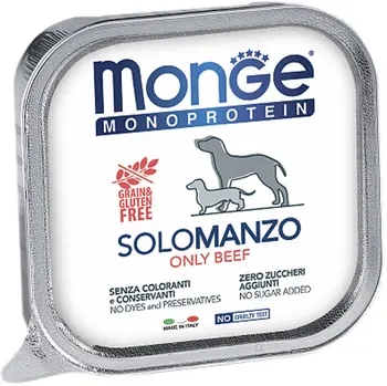 

MONGE MONGE DOG MONOPROTEIN SOLO monobelkovye Pate for adult dogs with beef 150 g