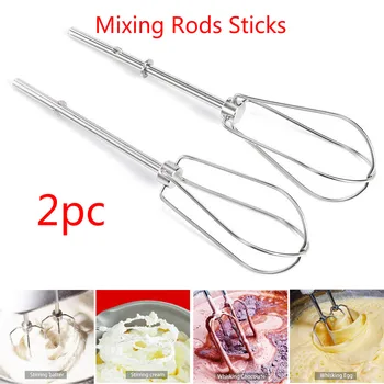 

2pcs Stainless Steel Balloon Wire Whip Mixer Attachment Flour Cake Balloon Whisk Egg Cream Electric Egg Beater Accessories
