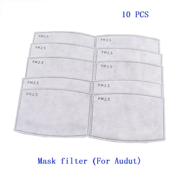 

10pcs/Lot PM2.5 Filter paper Anti Haze mouth Mask anti dust mask Filter paper Health Care