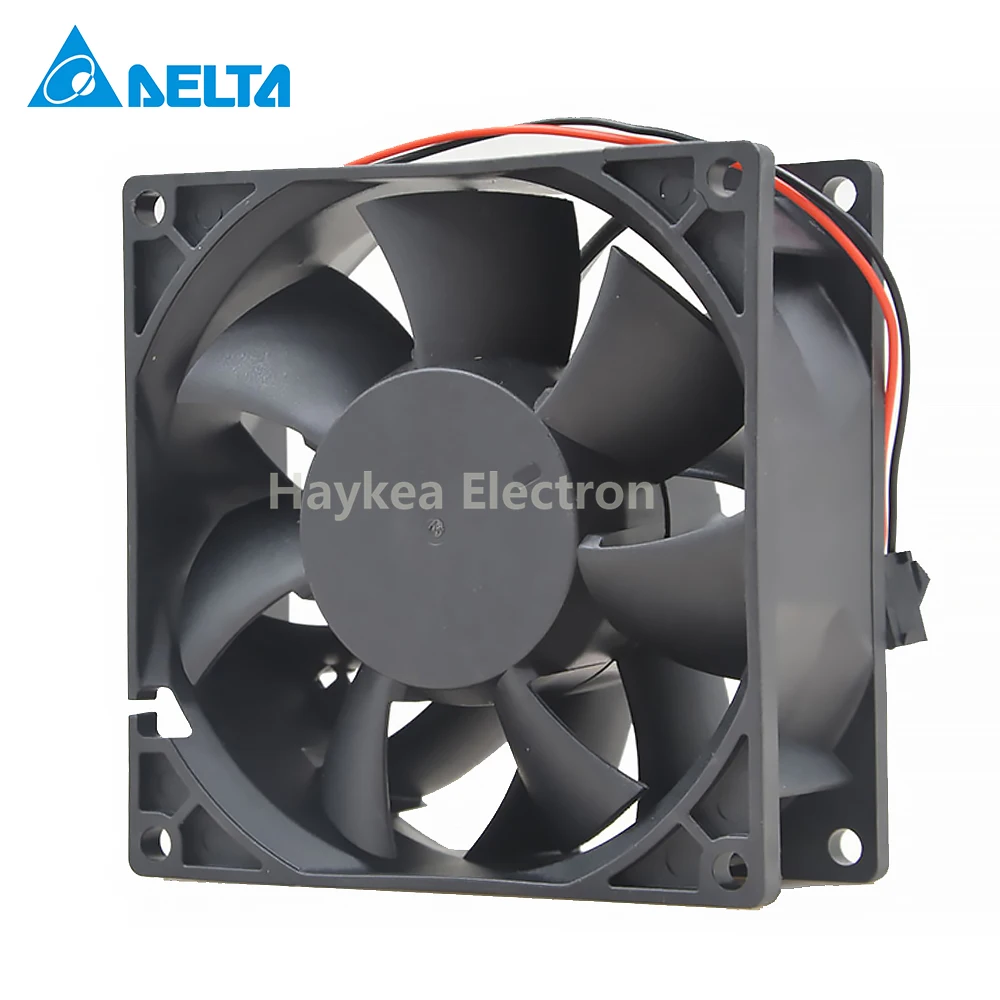 Для Delta PFB0924GHE CK20 Сервер охлаждающий вентилятор 9238 DC 24V 0.76A защитного стекла 92X92X38 мм 2-провод