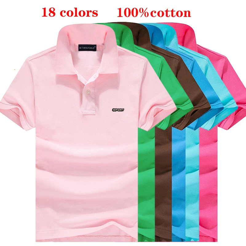 Good quality Men Summer Polos Shirt Fashion Cotton Short Sleeve Male Solid Jersey Breathable Tops Tees Plus Size | Мужская одежда