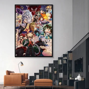 

Japanese Anime My Hero Academia Decorative Painting Home Living Room Bedroom Canvas Painting