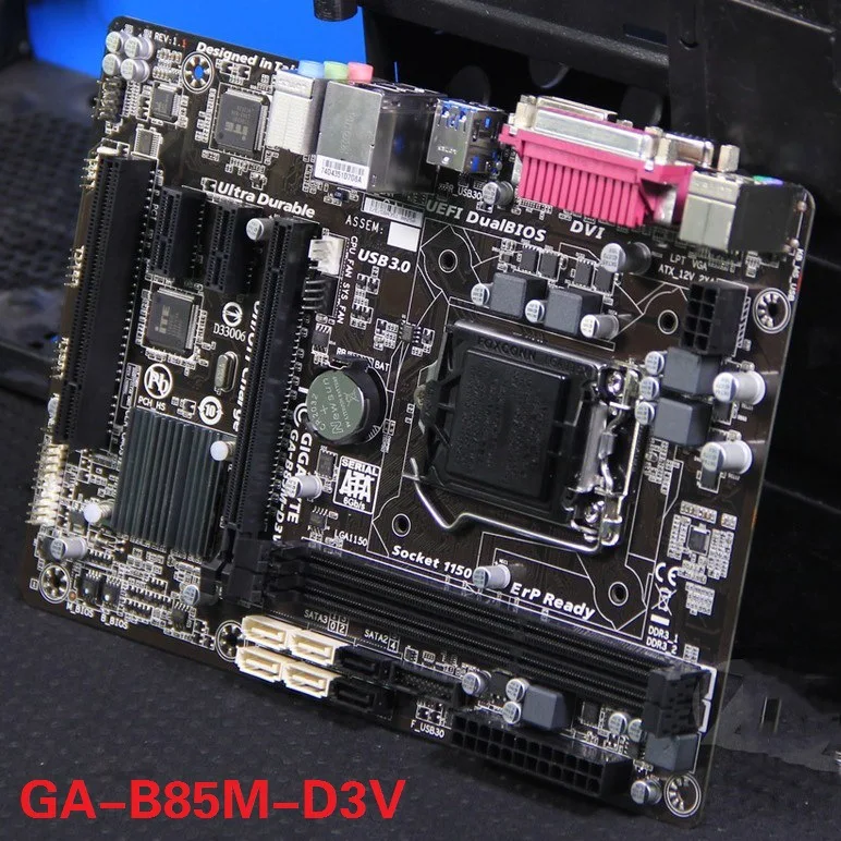 

Gigabyte/Gigabyte B85m-d3v Board 1150 Set Was Computer Mini Mainboard Spell H81 I5 I7