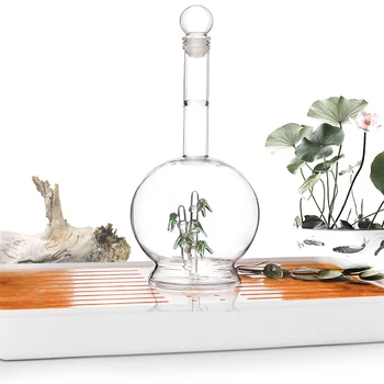 

500ml High Borosilicate Glass Decanter Creative Bamboo Shape Wine Decanter Wine Glass Whiskey Glass for Bar Party Gift