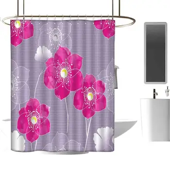 

Extra Long Shower Curtain Bath Room Decoration Fabric Shower Curtain Tropical