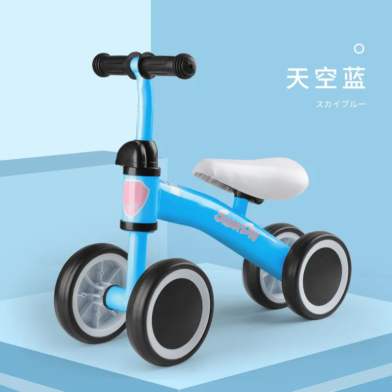 Балансировочный детский ходунки, велосипед, детский катающийся на игрушке, подарок для детей, От 1 до 3 лет для обучения, катающийся на скутере - Цвет: blue