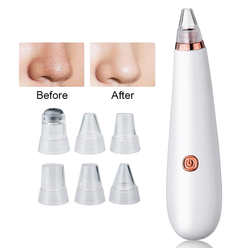 Blackhead Remover Acne Pimple Removal Vacuum Suction Machine Face Deep Pore Cleaner Skin Care SPA Facial Beauty Tools | Красота и