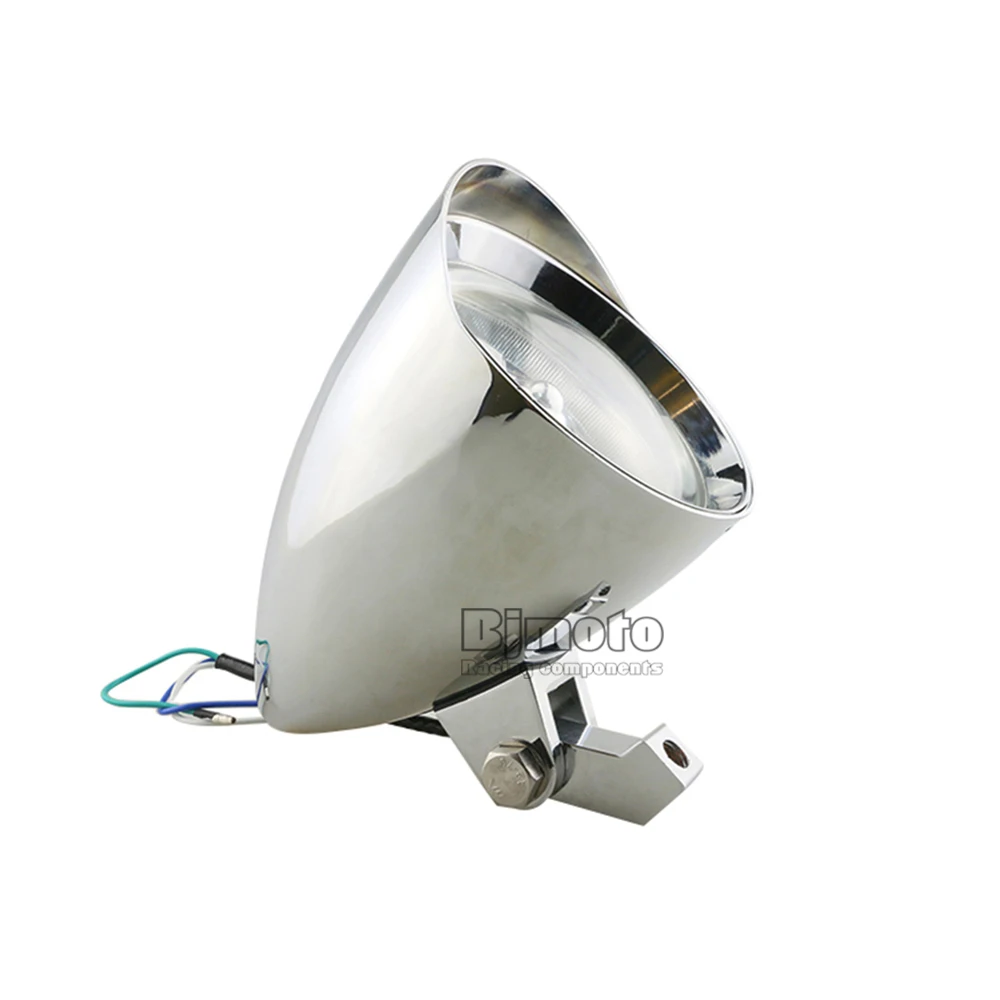 Кафе Racer Bullet Grill фары для Harley Old School Bobber Cruiser Chopper DYNA Sportster Touring Softail v-стержень и т. д