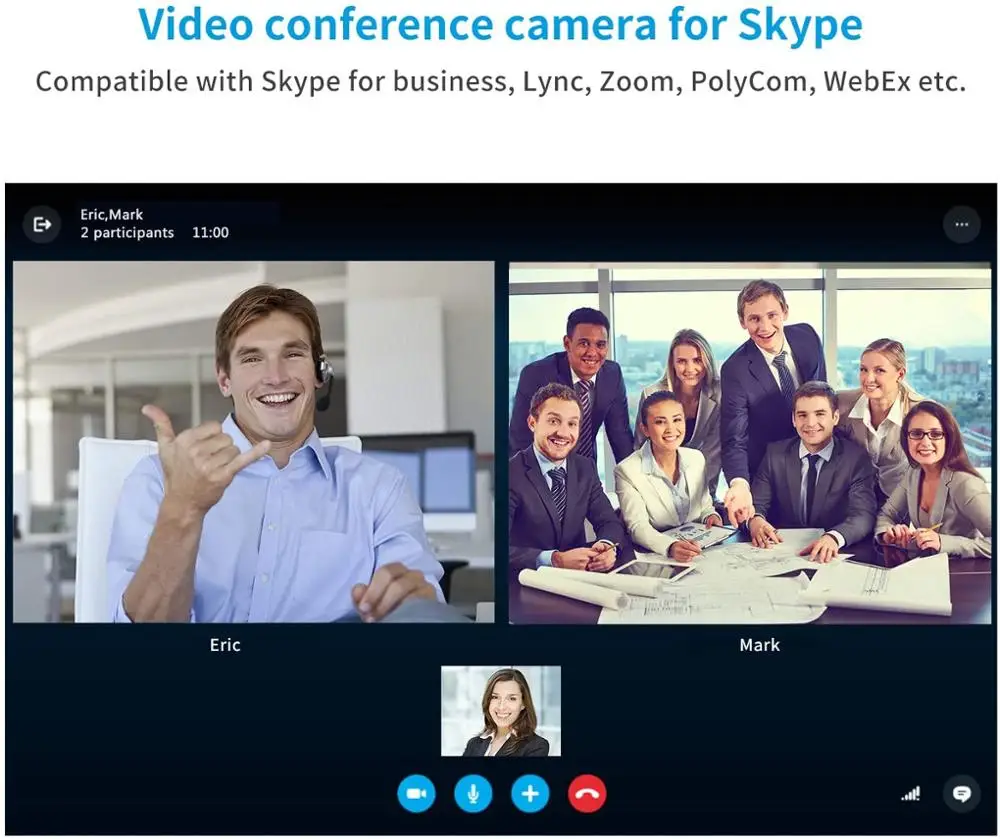 US $265.19 Tongveo NV4K Conference Cam 4k Resolution High Quality Image USB Free Driver Work With Working With Microsoft Lync Software