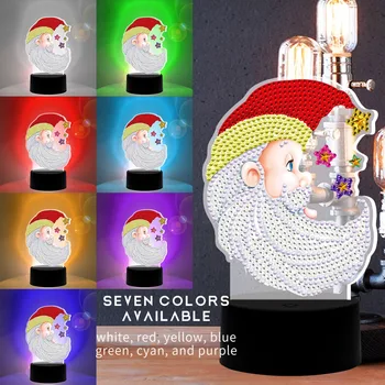 

New Design 7 Colors Available Table Lamp LED 5D Diamond Painting Light Diamond Mosaic Embroidery Cross Stitch Christmas Gift