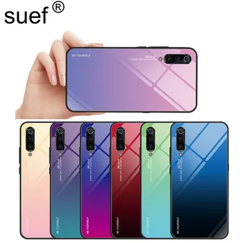

Gradient Tempered Glass Case For Huawei Honor 8 9 10 Lite 8 Pro V9 Play V8 V10 8X Max Stained Glossy Case For Huawei Honor 10