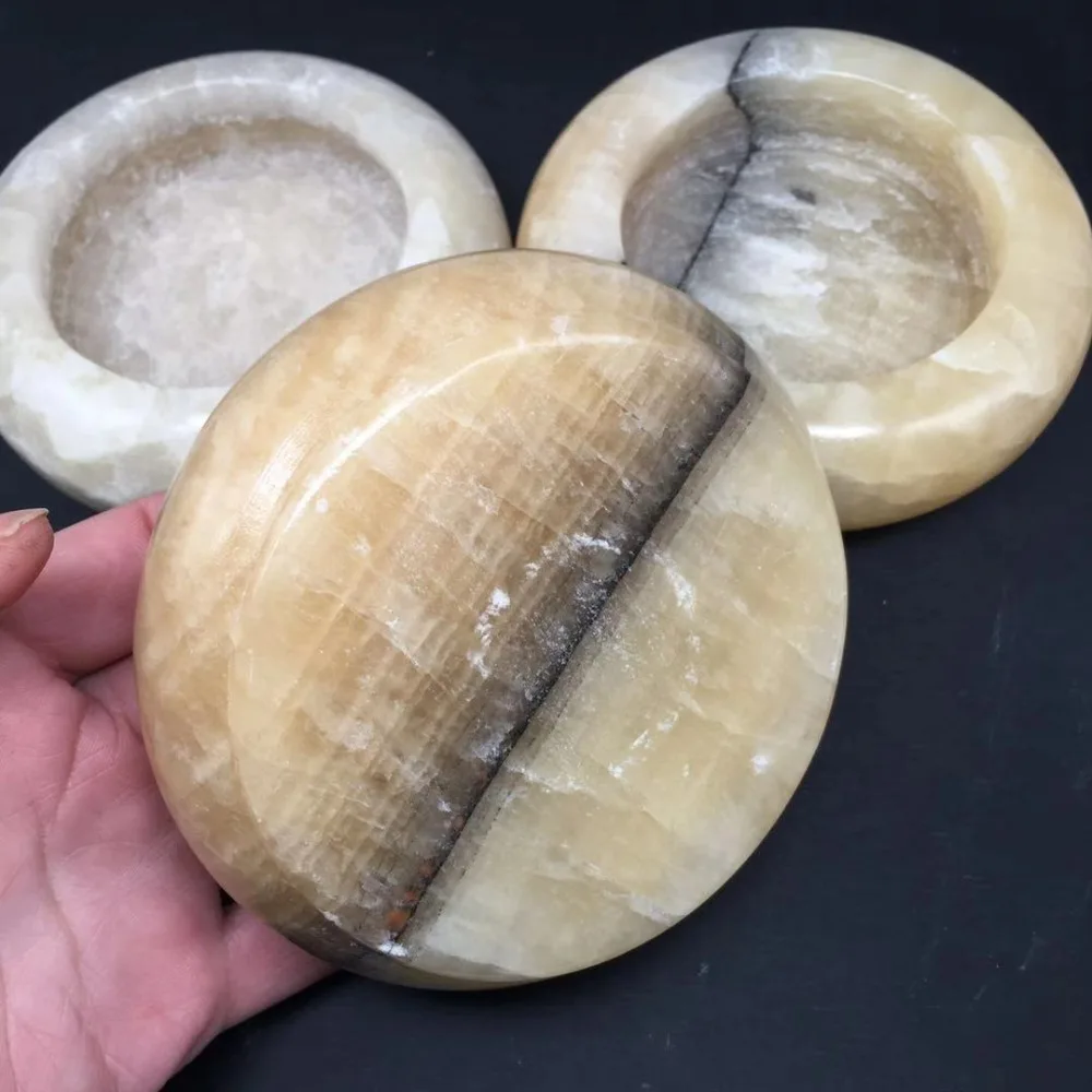 Yellow jade ashtray (3)