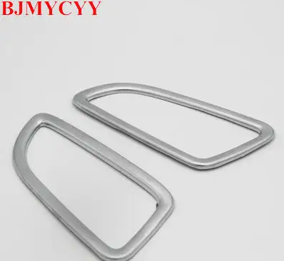 BJMYCYY 2 шт. нержавеющая сталь Крышка вентиляционного отверстия кондиционера отделка для Mercedes Benz GLC C Класс W205 C180 C200 C250 C300 C400