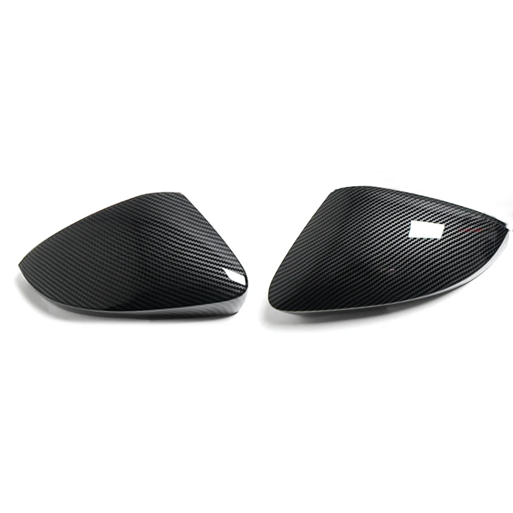 Auto Spiegel Abdeckungen Kappen Rückspiegel Fall Kit Tuning ABS Für Skoda Octavia MK3 5E 2012-2020 glänzend Schwarz/carbon faser – Detail 6