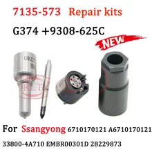 EMBR00301D Fuel Injectors Repair Kits 7135-583 7135-573 Nozzle L374PBD Valve 9308-625C for Injector 28229873 33800-4A710