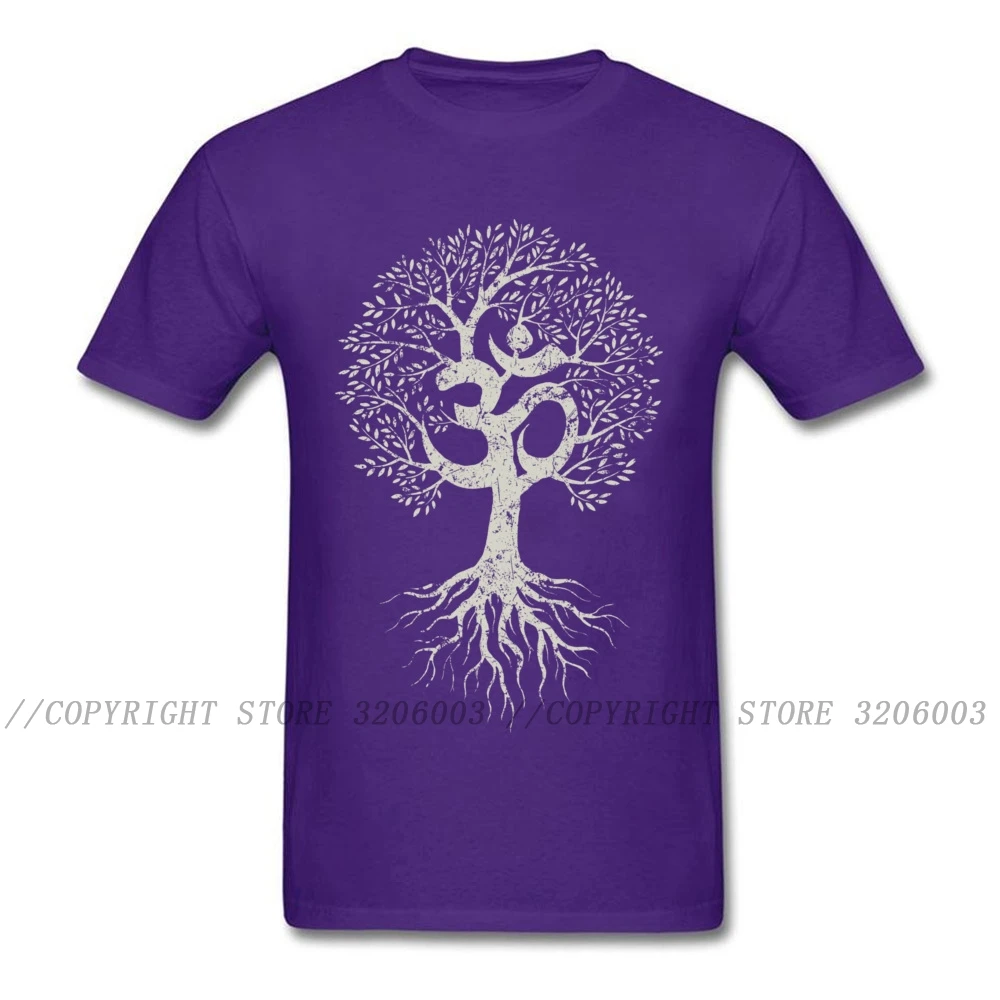 Винтажные Топы Om Tree Of Life футболки Молодежные европейские мужские индивидуальная