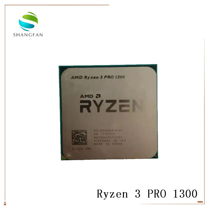 AMD Ryzen 3 PRO 1300 R3 PRO 1300 3,1 ГГц четырехъядерный процессор YD130BBBM4KAE разъем AM4