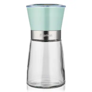 

Fissman Manual Pepper Mills Salt Mill with Adjustable Glass Bottle Ceramic Grinder-Kitchen Tools