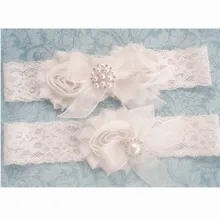 Свадебная Кружевная подвязка, набор подвязок, свадебная подвязка, винтажная кружевная растягивающаяся Цветочная подвязка с жемчугом, стразы