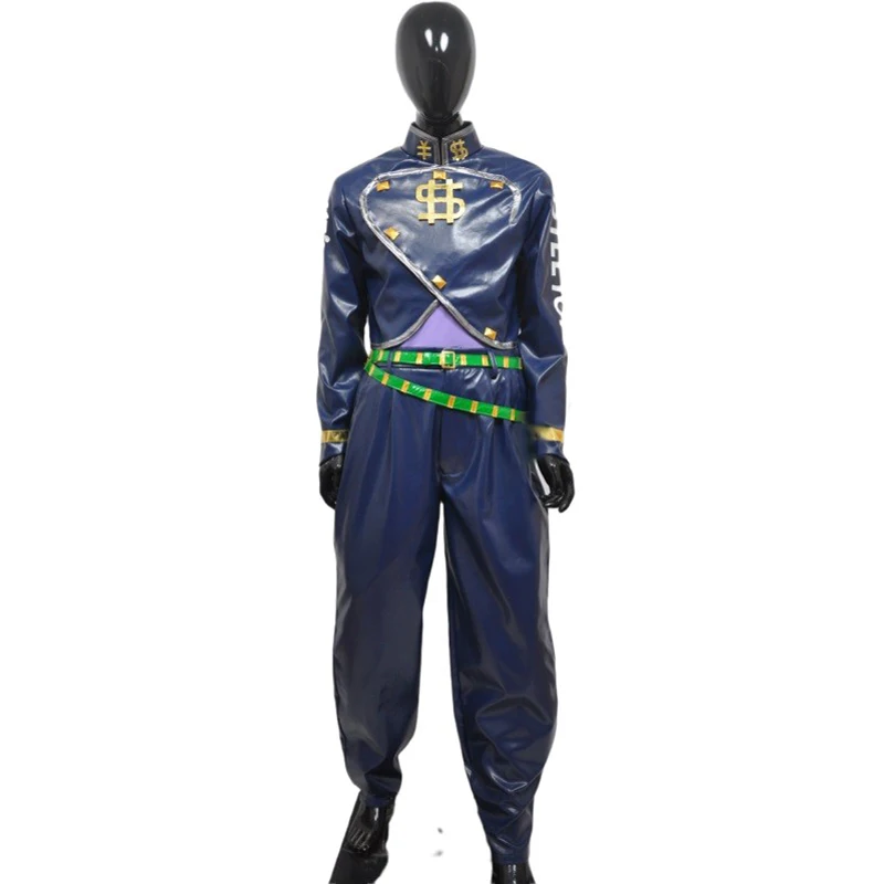 

JoJo's Bizarre Adventure Diamond is Unbreakable Okuyasu Nijimura Cosplay Costume Coat+Pants+Belt Custom-made