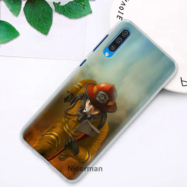 Пожарный герои телефонные чехлы для samsung Galaxy A10 A20e A30 A40 A50 A60 A70 A80 A6 A8+ A7 A9 жесткий чехол из поликарбоната - Цвет: 01