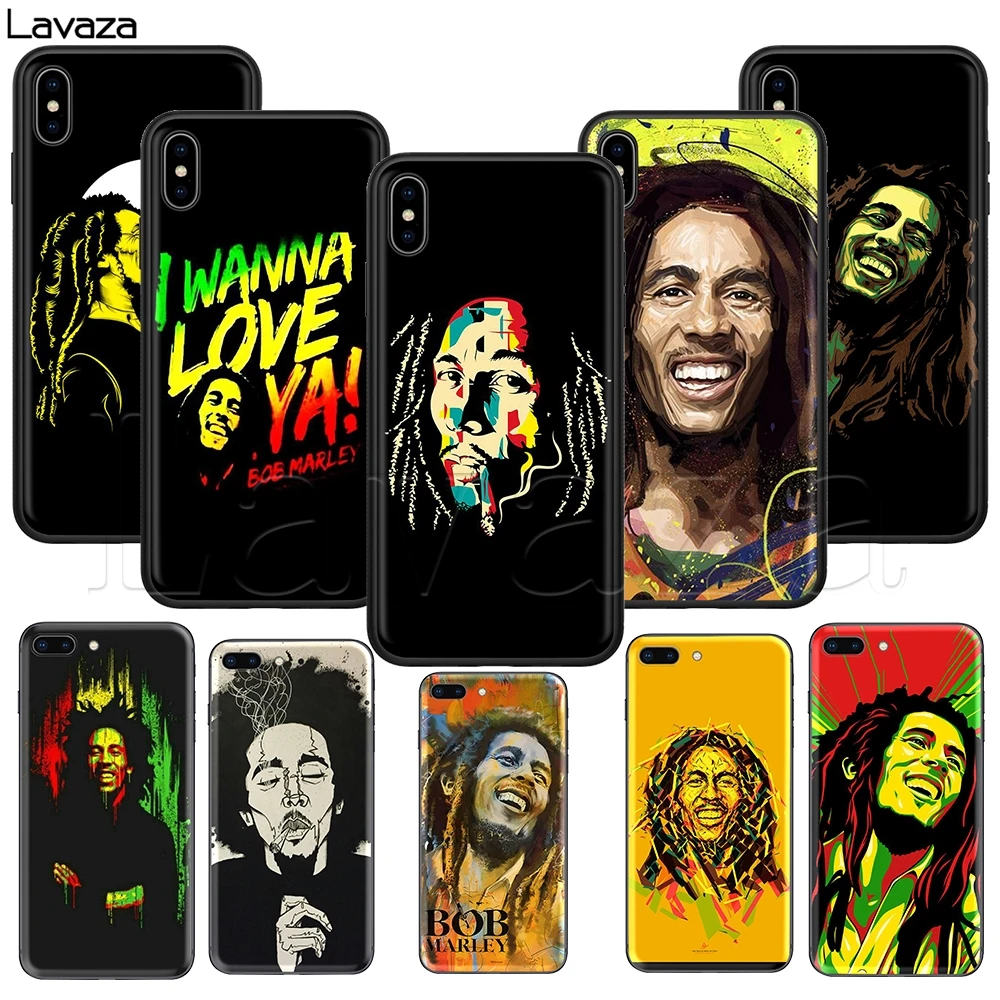 

Lavaza Bob Marley Silicone Soft Case for iPhone 11 Pro XS Max XR X 8 7 6 6S Plus 5 5S SE