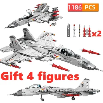 

City Helicopter Building Blocks Model Military Police Army Navy Aircraft Technic Airplane Construction Toys for Children