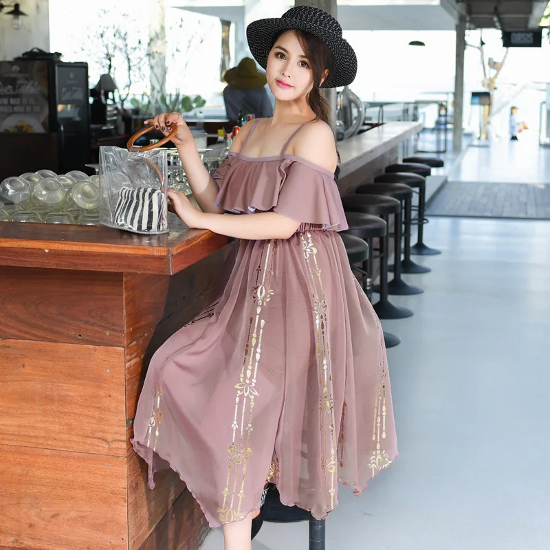 

2019 New Style Large Size Bathing Suit Fashion Sexy Slim Fit Slimming One-piece Boxer with Cover-up Two-Piece Swimwear