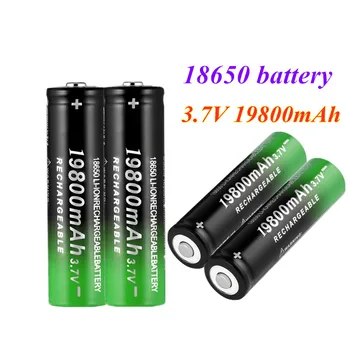 

2-50 PCS 18650 3.7V 19800mAh Li-ion battery Rechargeable Lithium Batteries for flashlight headlamp electronic toy drop shipping