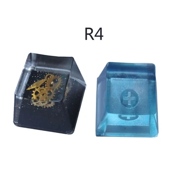

Handmade Customized OEM R4 Profile Resin Keycap for Cherry MX Switches Mechanical Keyboard RGB Translucent Resin Keycap