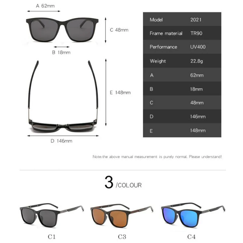 Anti-glare Short-sight Lens Square Polarized Men Sunglasses TR90 Driver Diopter Sun Glasses For Women 0 -0.5 -0.75 To -6.0 6