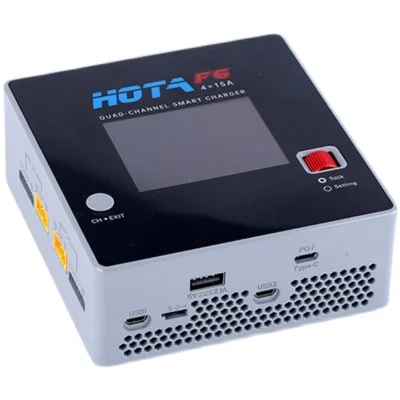 Умное зарядное устройство HOTA F6 4 канала 1000 Вт х15 А для Lipo LiIon NiMH аккумуляторов с