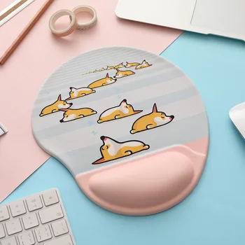 

Korean-style Mouse Mat Bracer Household Medium Cartoon Corgi Cute Office Girl'S Wrist Pad Silica Gel Wrist Splint