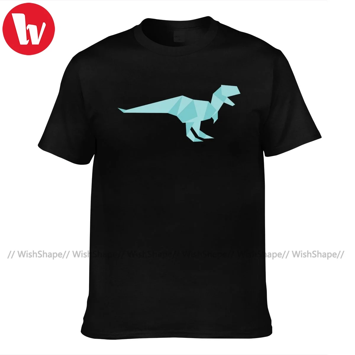 Дино футболка Модная хлопковая с короткими рукавами графическая Базовая мужская