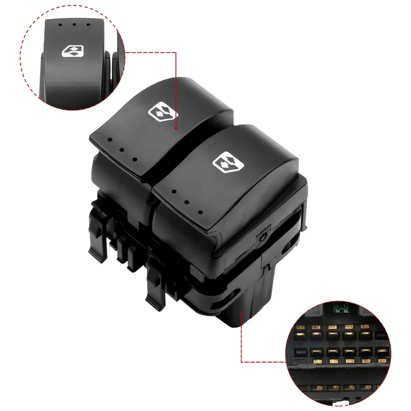 Window Control Switch for Renault Clio Car Window Switches Button Auto Replacement Parts OE 8200060045 Window Control Switch for Renault Clio Car Window Switches Button Auto Replacement Parts OE 8200060045