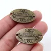 10 piezas 31x19mm encantos hechos a mano antiguo bronce plateado oro colgante adecuado, Vintage tibetano DIY joyería hecha a mano suministros ► Foto 2/6