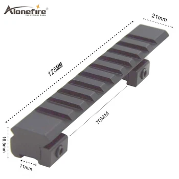 

Alonefire D0027 11 to 21 mm Rail base Converter Dovetail Adapter Picatinny weaver Airsoft Rifle Shot gun Laser Sight Scope mount