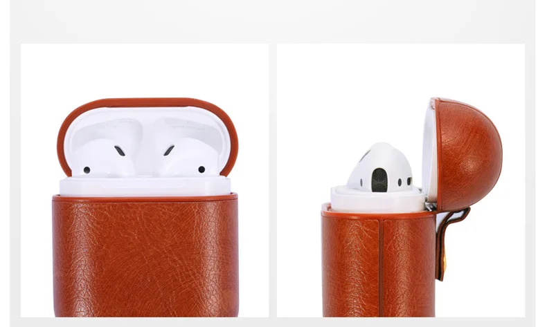 Для Apple Bluetooth чехол для гарнитуры Airpods кожаный роскошный чехол серии модный бизнес кожаный Airpods чехол canbe заказной логотип