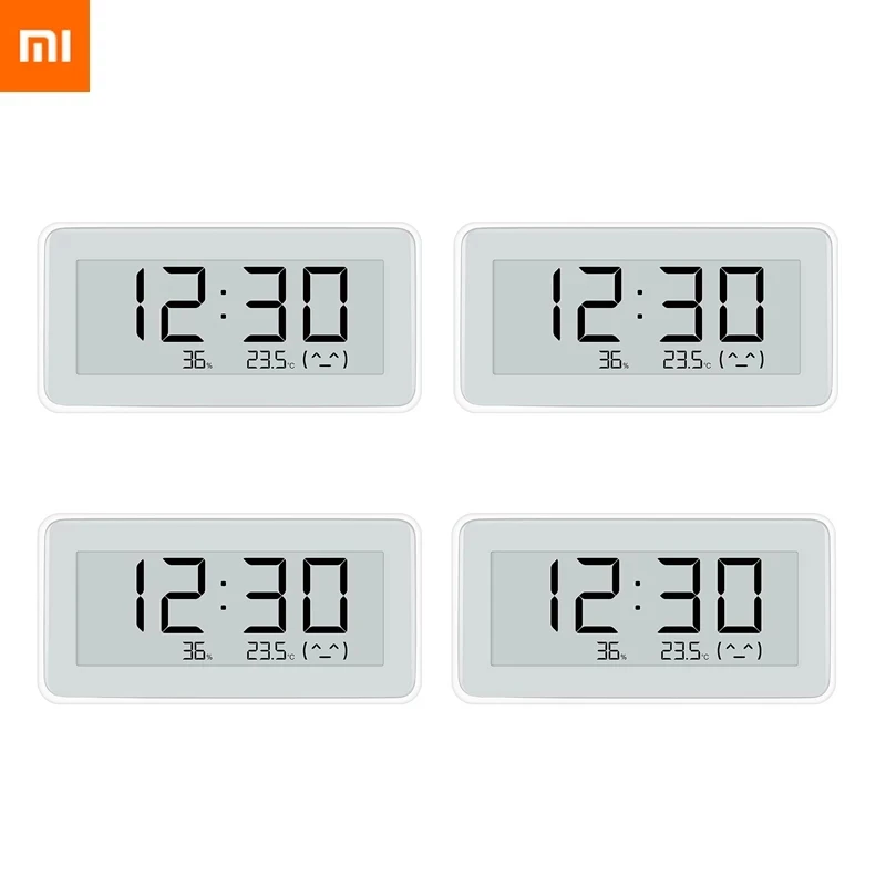 4pcs Xiaomi Mijia miaomiaoce умные электрические цифровые часы Крытый Открытый гигрометр термометр ЖК-дисплей измерительные приборы - Цвет: 4pcs