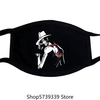 

Portgas Ace One Histper Mask Piece Hand Pose Anime Manga Unisex Mask Mask Tee Washable Reusable Mask with
