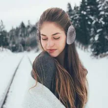 Женские наушники, зимние теплые милые теплые наушники для улицы, складные наушники, теплые наушники, новинка