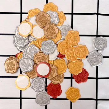 

50pcs/lot Envelope Seal Wax Sticker Scrapbooking Diary Albums Vintage Stamp Sealing Label