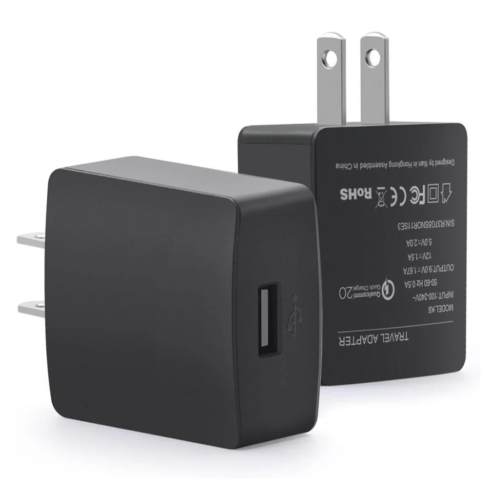 K6 черный несколько встроенных гарантии USB дорожное настенное зарядное устройство Быстрая Зарядка адаптер США/Великобритания штекер для смартфона