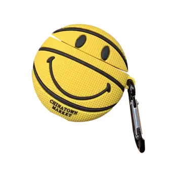 

Smily Face Basketball Protective Case Soft Silicone Cover for Airpods 1/2 Kit