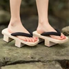 Anime Cosplay Shoes Woman Log Paulownia Wooden Japanese Traditional Geta Clogs Slippers Shoes Flip Flops Outdoor Beach Sandals ► Photo 2/6