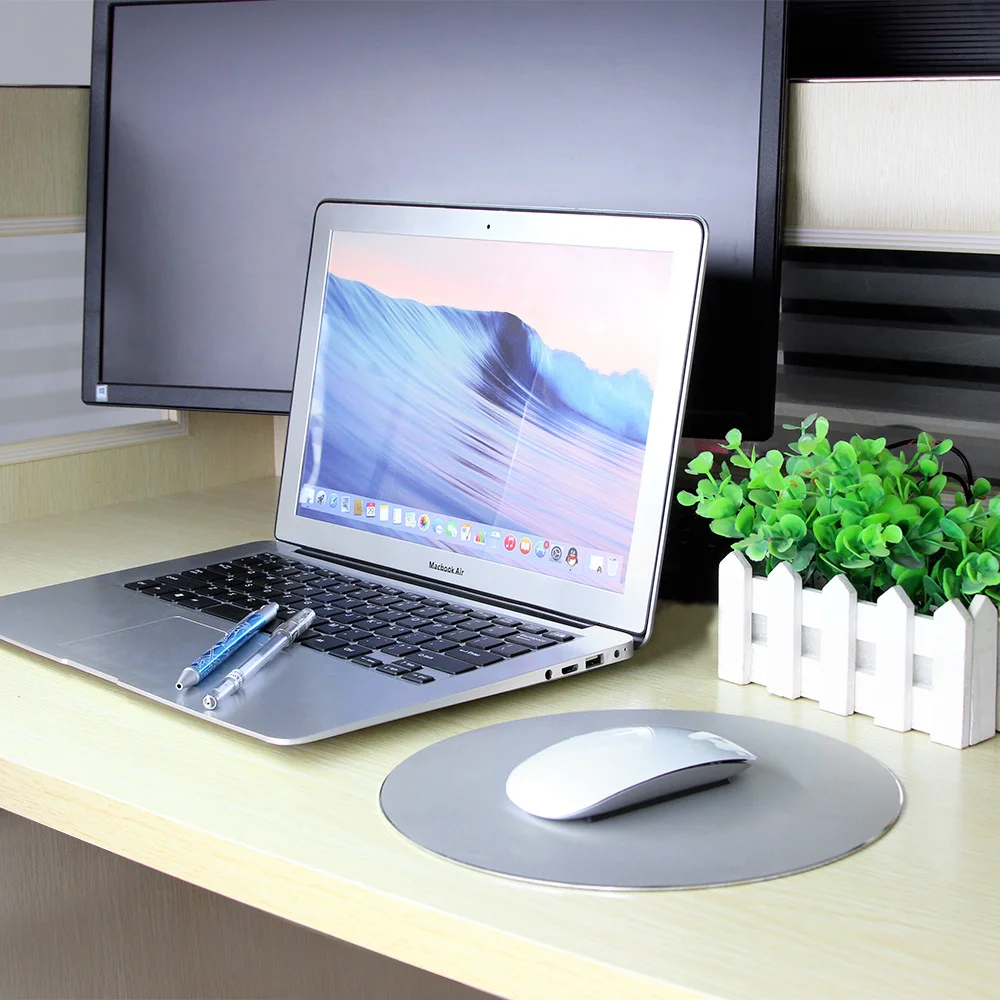 Ultra Thin Mouse Pad Aluminum Waterproof Mousepad Computer Gaming Non-slip Mice Mat For PUBG CS World Of Warcraf Wireless Mause