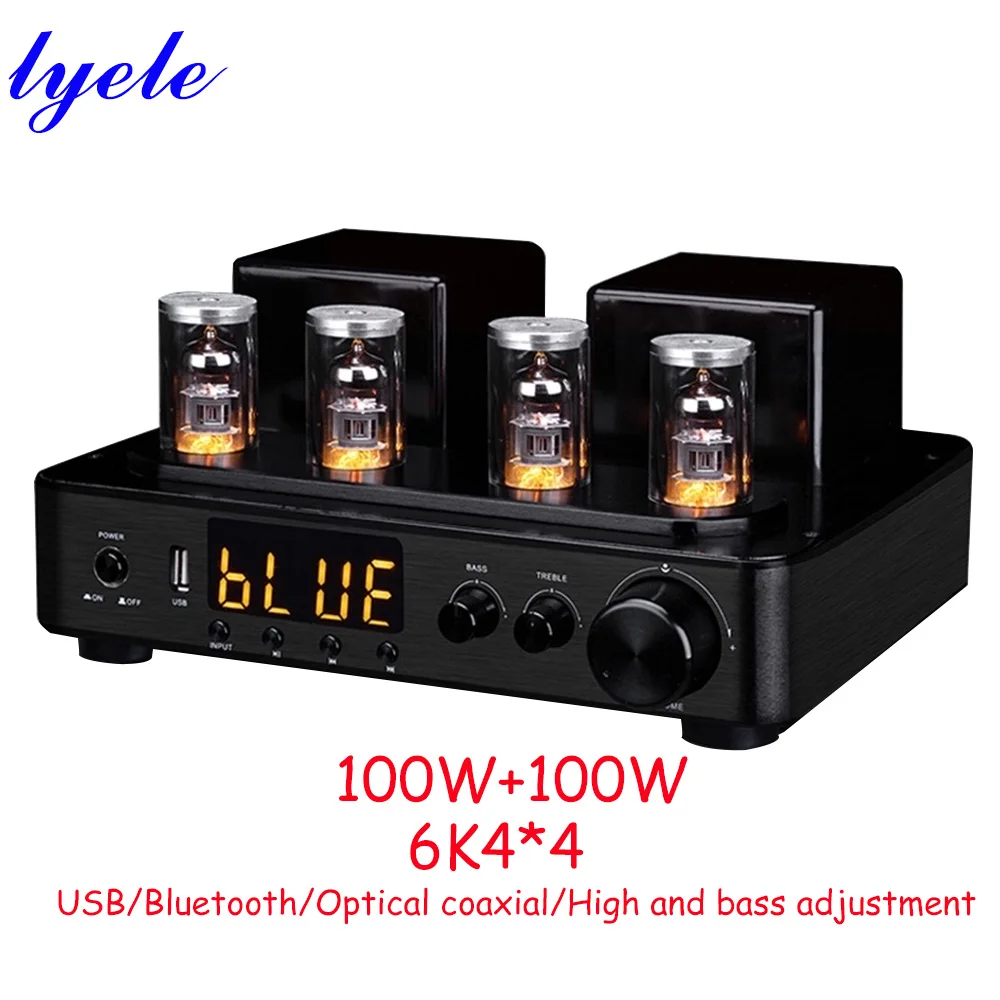 Трубчатый усилитель 6K4 HIFI с поддержкой USB Bluetooth коаксиального оптоволокна