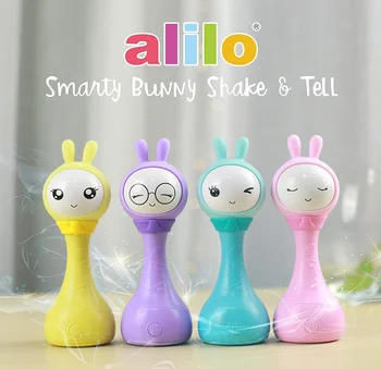 

Alilo educational toy R1+ Smarty Bunny Electron Rattle Toy with Stories Color Learning Music Player